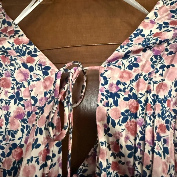 Lulus Express Yourself Blush Pink Floral Print Satin Babydoll Dress - Picture 6 of 6